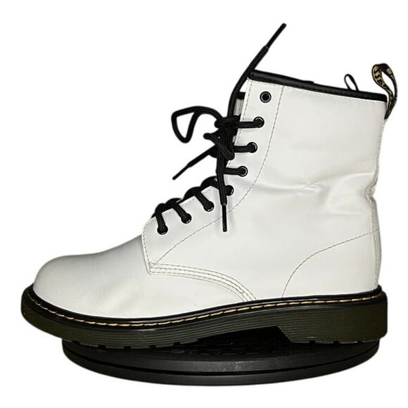 Dr. Martens Shoes - Unisex Dr Martens 1460 Lace Up Leather Combat Boot Size M6/W7 White Ankle Bootie